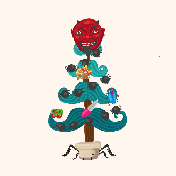 Creepy Christmas Tree For You! #12 static token preview