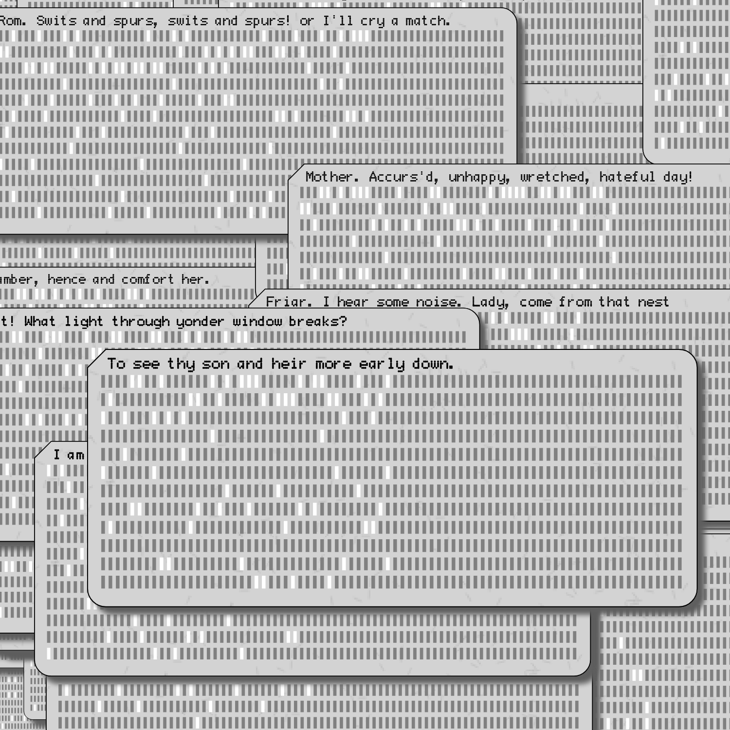 Romeo and Juliet on Punched Cards (Free) #5 static token preview