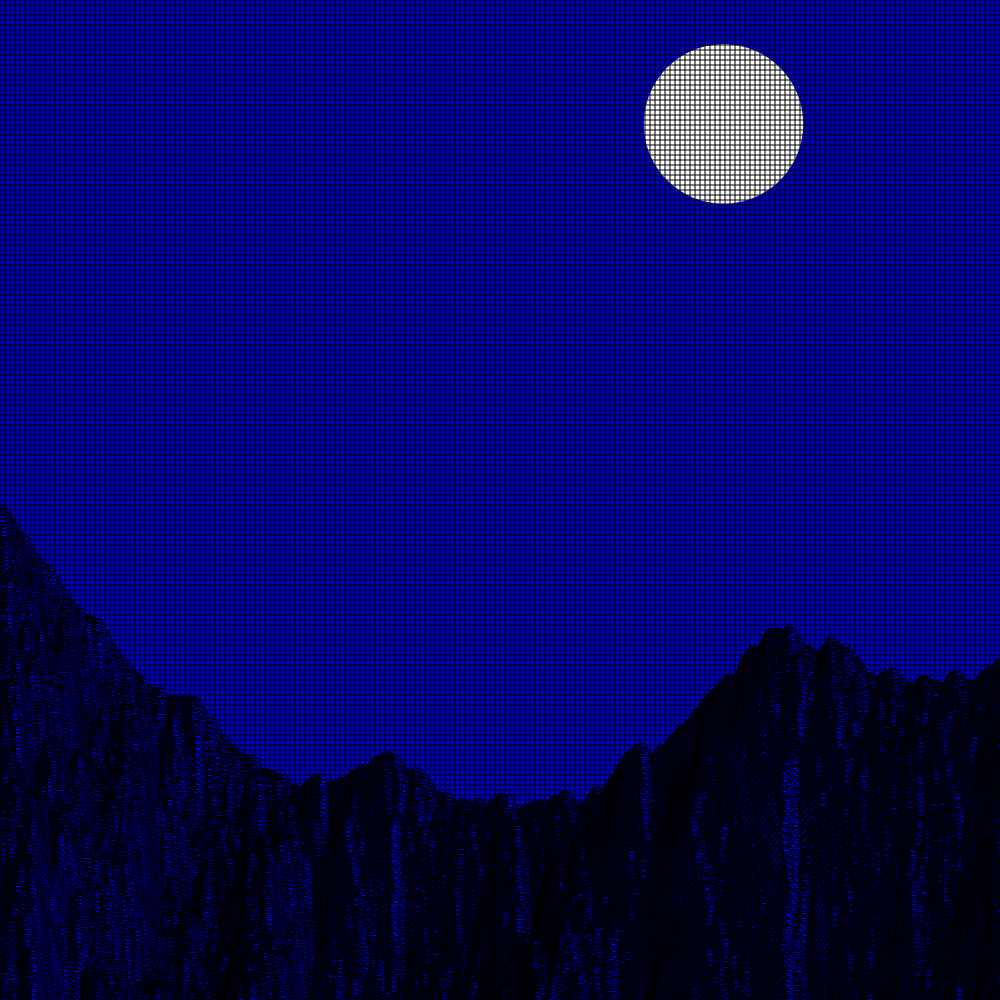Classic generative landscape #16 static token preview