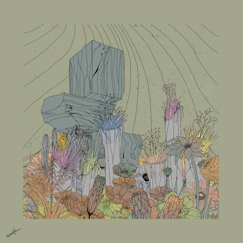 Garden of Lines #Rocks_Blooms #30 static token preview