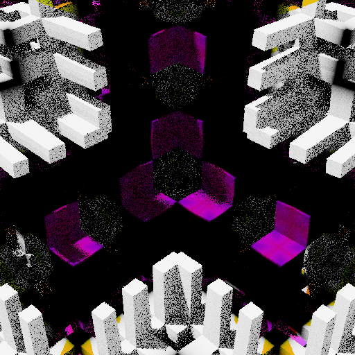 Colorful, warped cubic sponge forms #24 static token preview