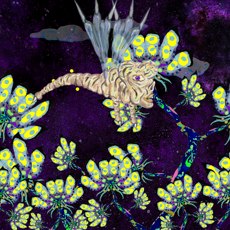 Fireflies and Flower Gardens #106 static token preview