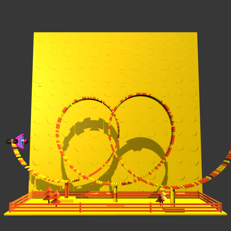 “Uncle Run” Fun Park: Roller Coaster #4 static token preview