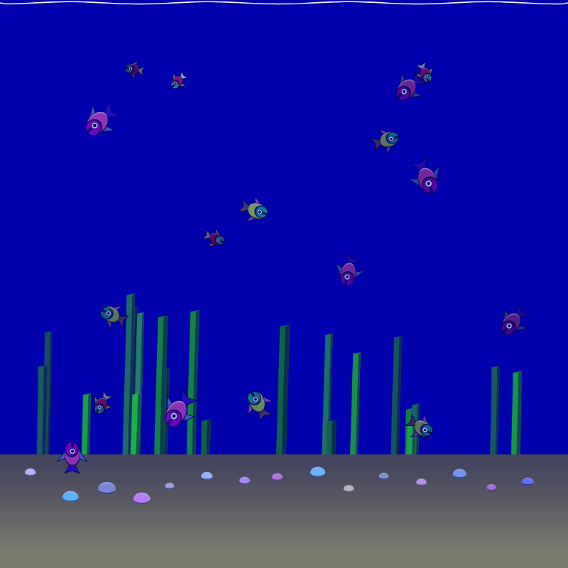 Underwater Schooling #15 static token preview