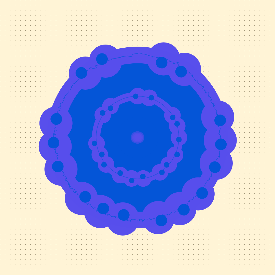 Circles on a dotted Grid #11 static token preview