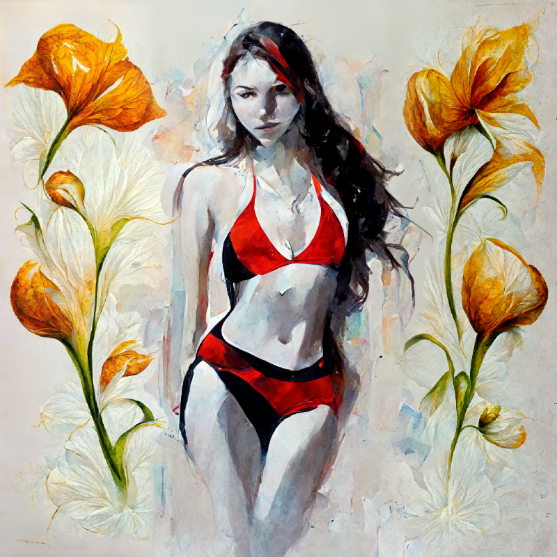 Girl and Flower #15 static token preview