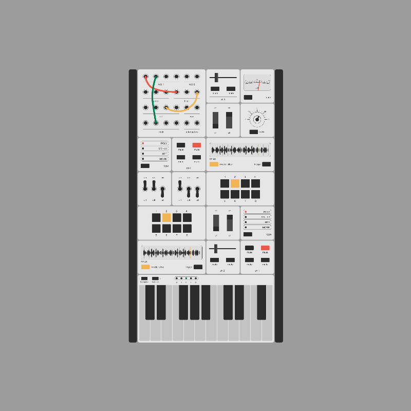 Modular synthesizer #12 static token preview