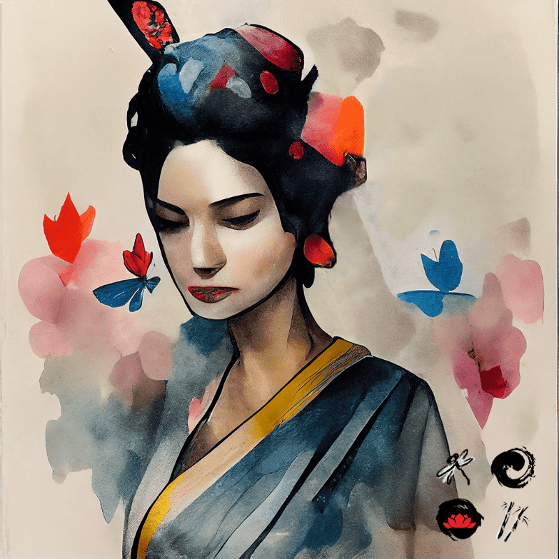 Butterfly Geisha #7 static token preview