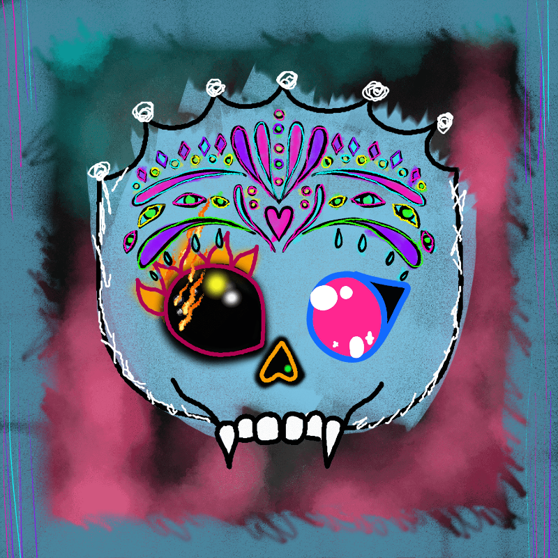 Mexican Candy Skulls #11 static token preview
