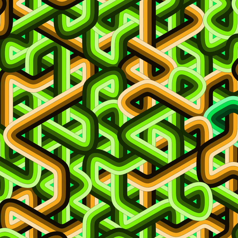 Bézier Truchet #23 static token preview