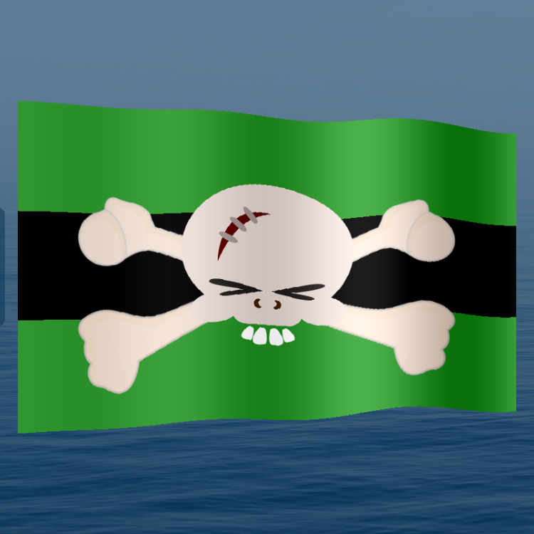 Jolly Roger Flag #197 static token preview