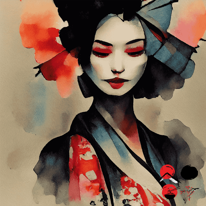 Black Rose and Geisha #11 static token preview