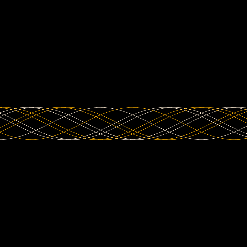 Genuary 15 ࿐ Sine Wave Finger Trap #6 static token preview