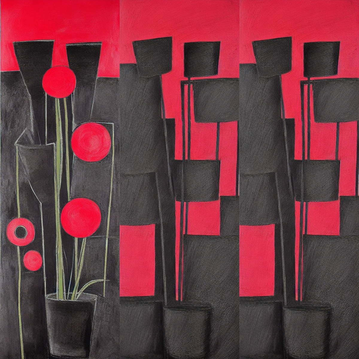 Cubism Flowers #6 static token preview