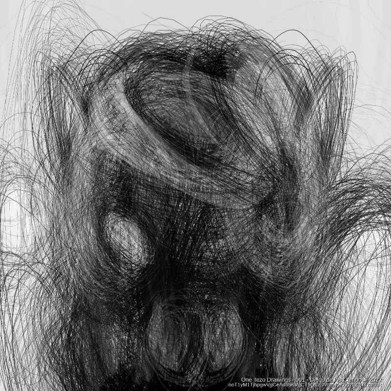 One Tezo Drawings #16 static token preview