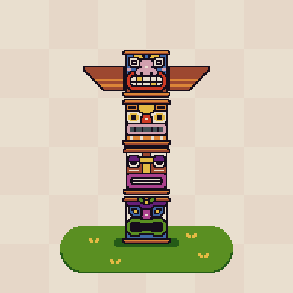 Tiki Totem #8 static token preview
