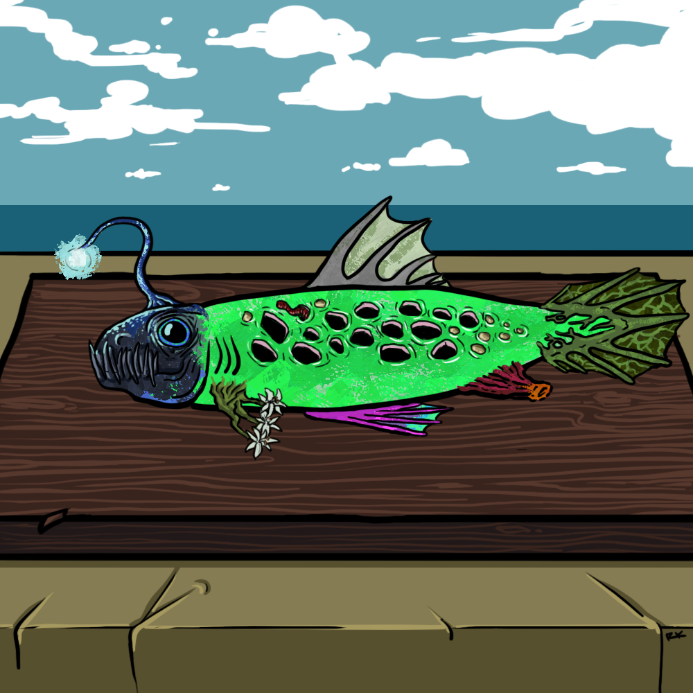 Monstrous Catch #18 static token preview