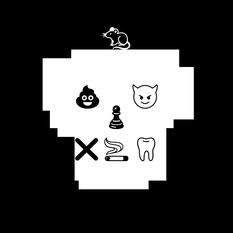 NotSkull(B&W) #2 static token preview