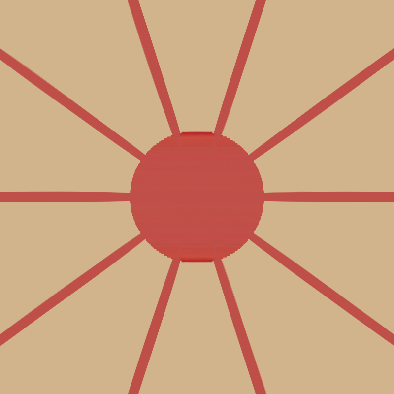 Lever de soleil linéaire #10 static token preview