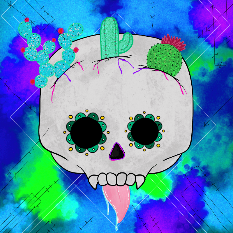 Mexican Candy Skulls #9 static token preview