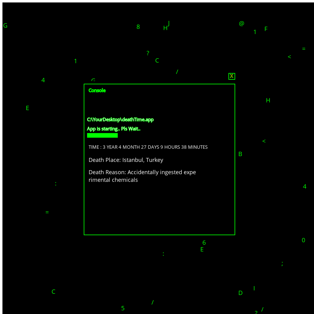 Death Time Console App #2 static token preview