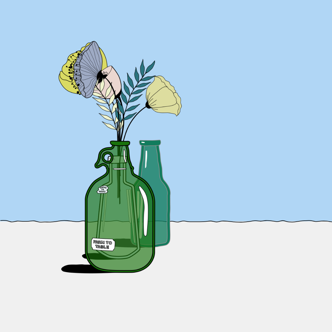 Flowers & Bottle #19 static token preview