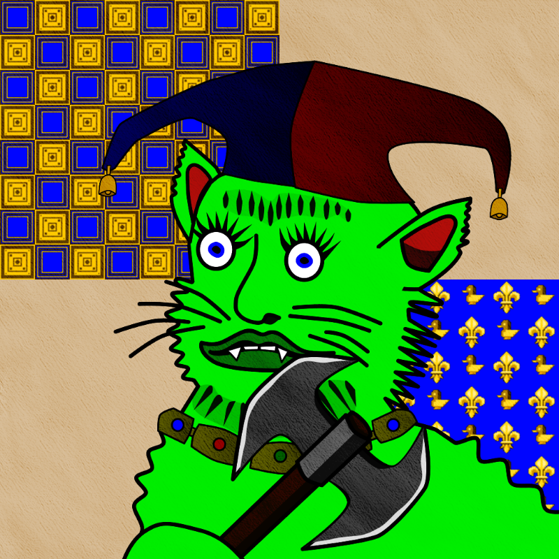 Famous Medieval Cat #17 static token preview