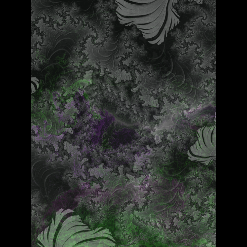 monochrome nebular fractal #9 static token preview