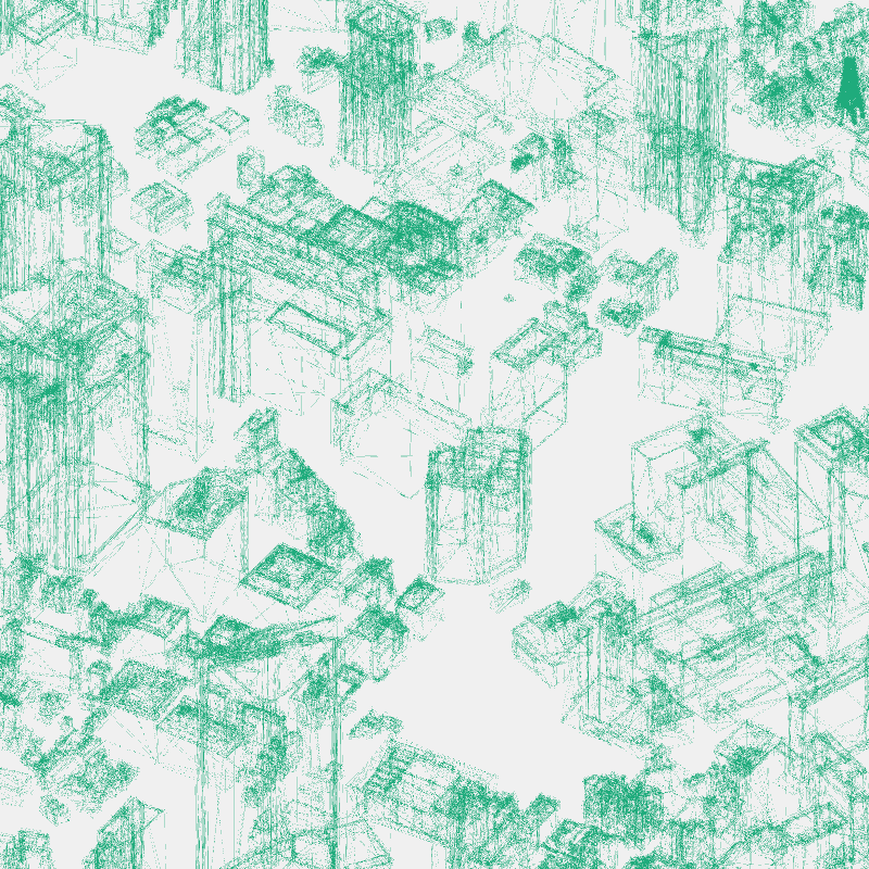 Algorithmic Drawing: Minato City Tokyo #16 static token preview