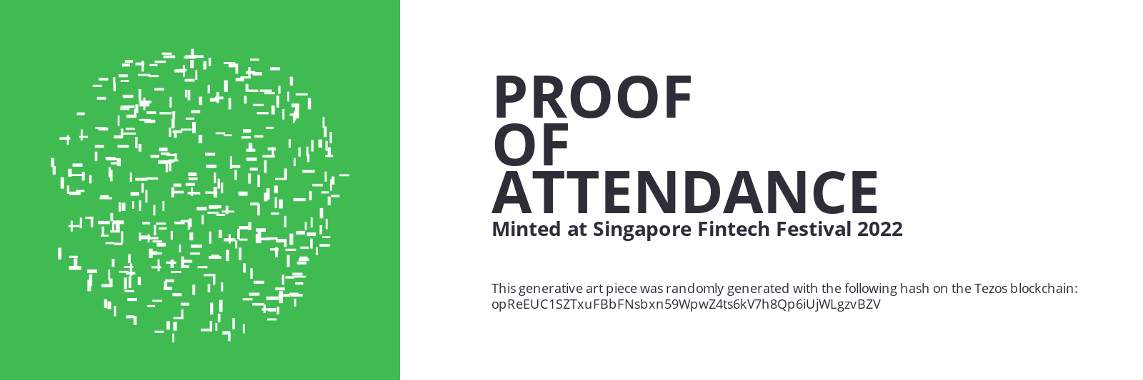 SFF2022 Proof of Attendance Token #1340 static token preview