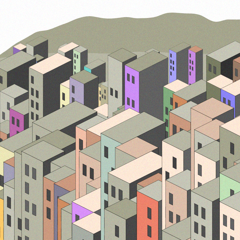 Coloured City #5 static token preview