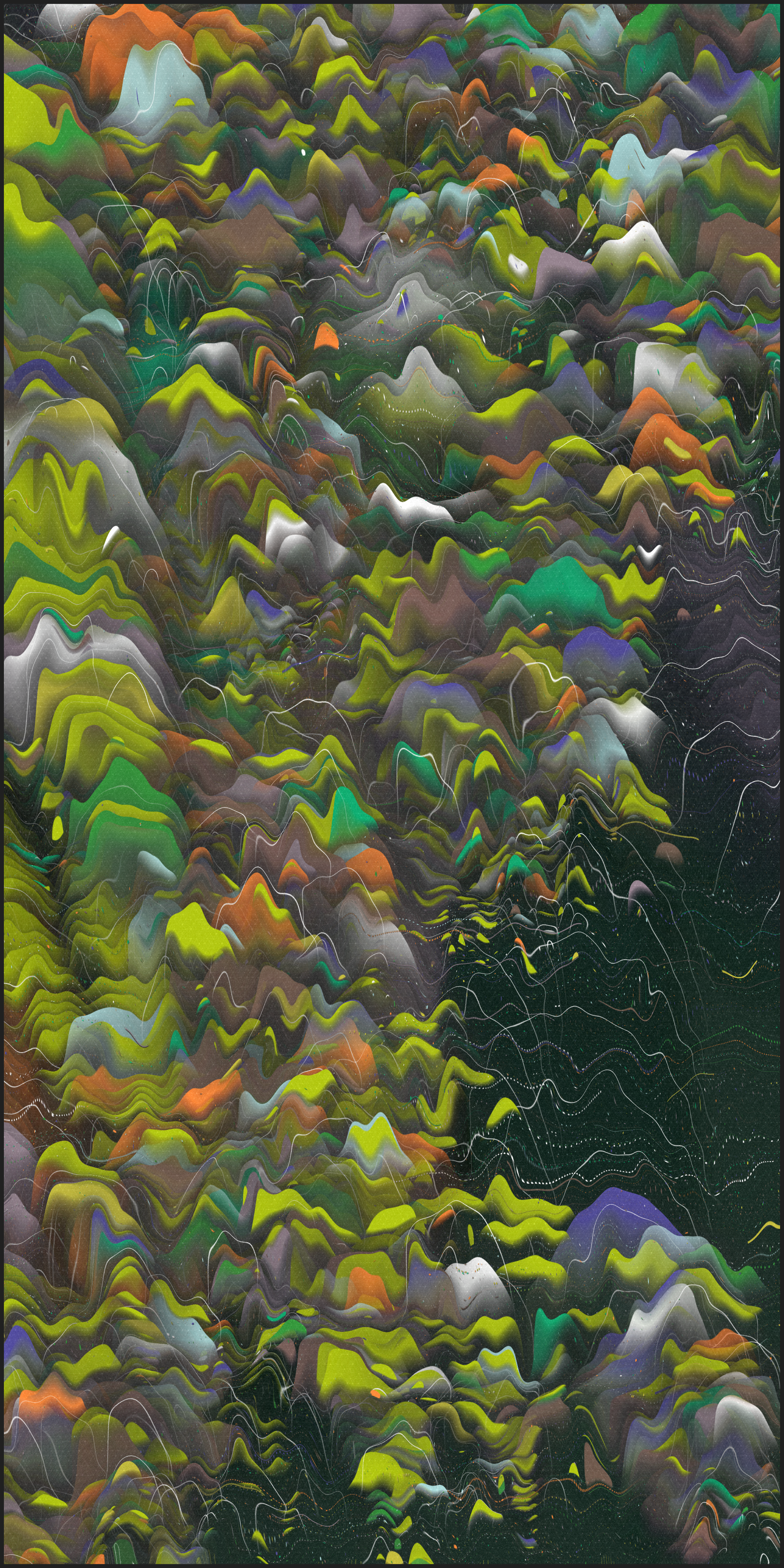 晩夏の山岳 Mountains in Late Summer #1 static token preview