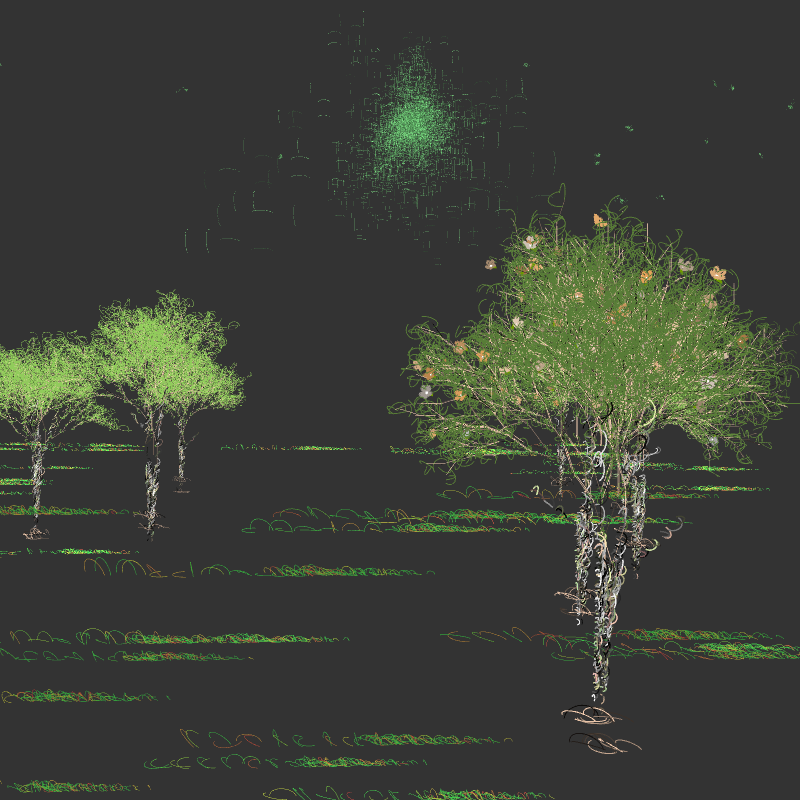 Black winter forest #13 static token preview