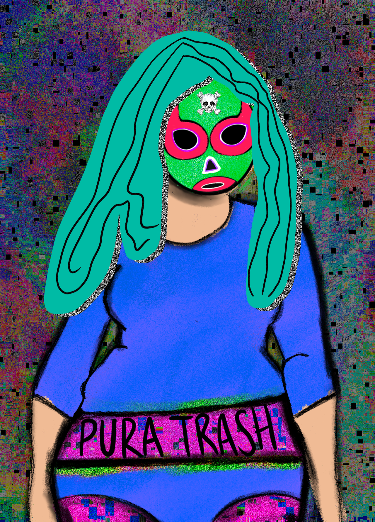 NFT luchadora #21 static token preview