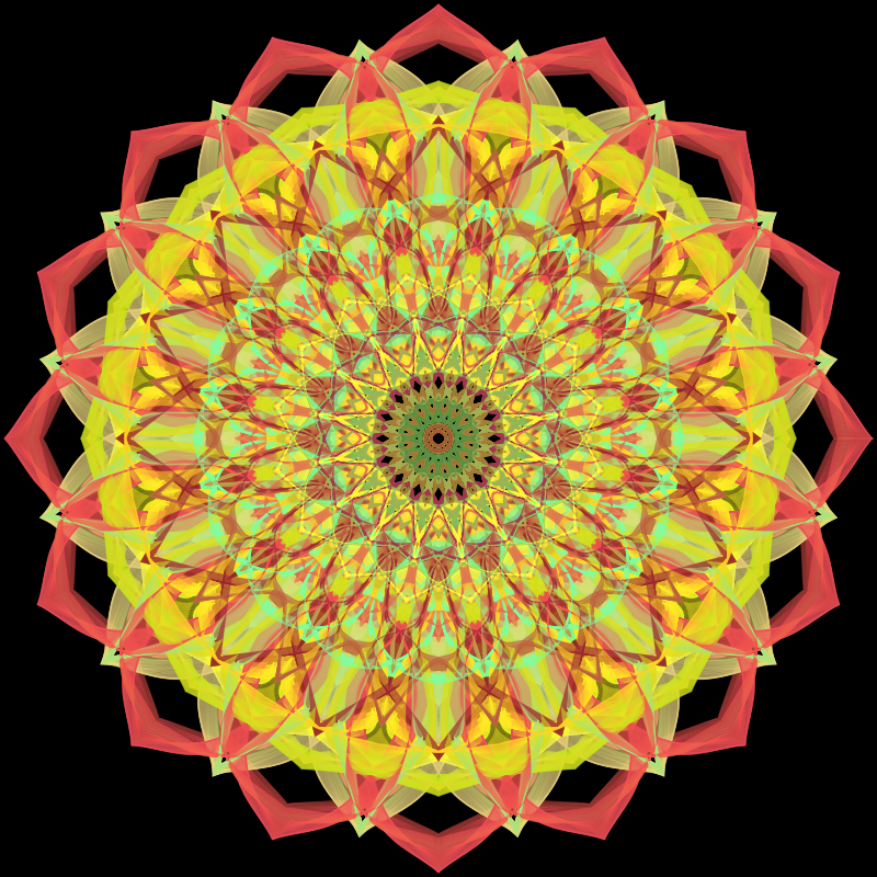 Morphing Mandala - #fxhashturnsone charity #15 static token preview