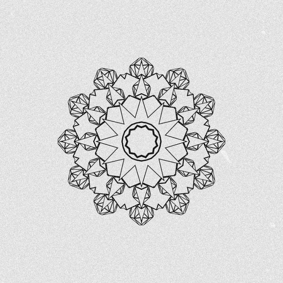 Monochrome Kaleido #24 static token preview