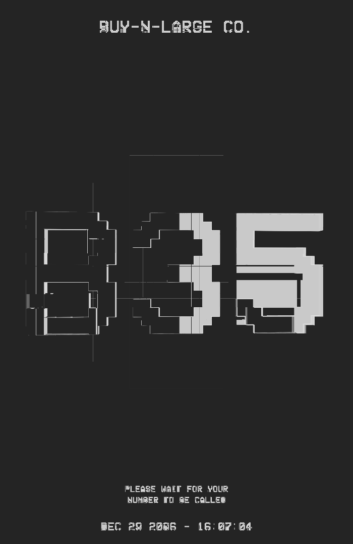 Take A Number #4 static token preview