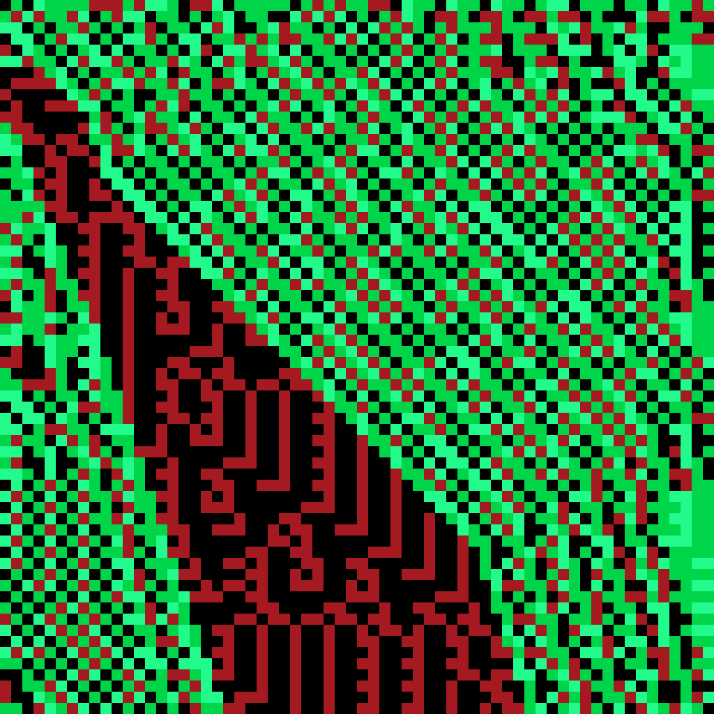 Blending Neighbors Cellular Automata #22 static token preview