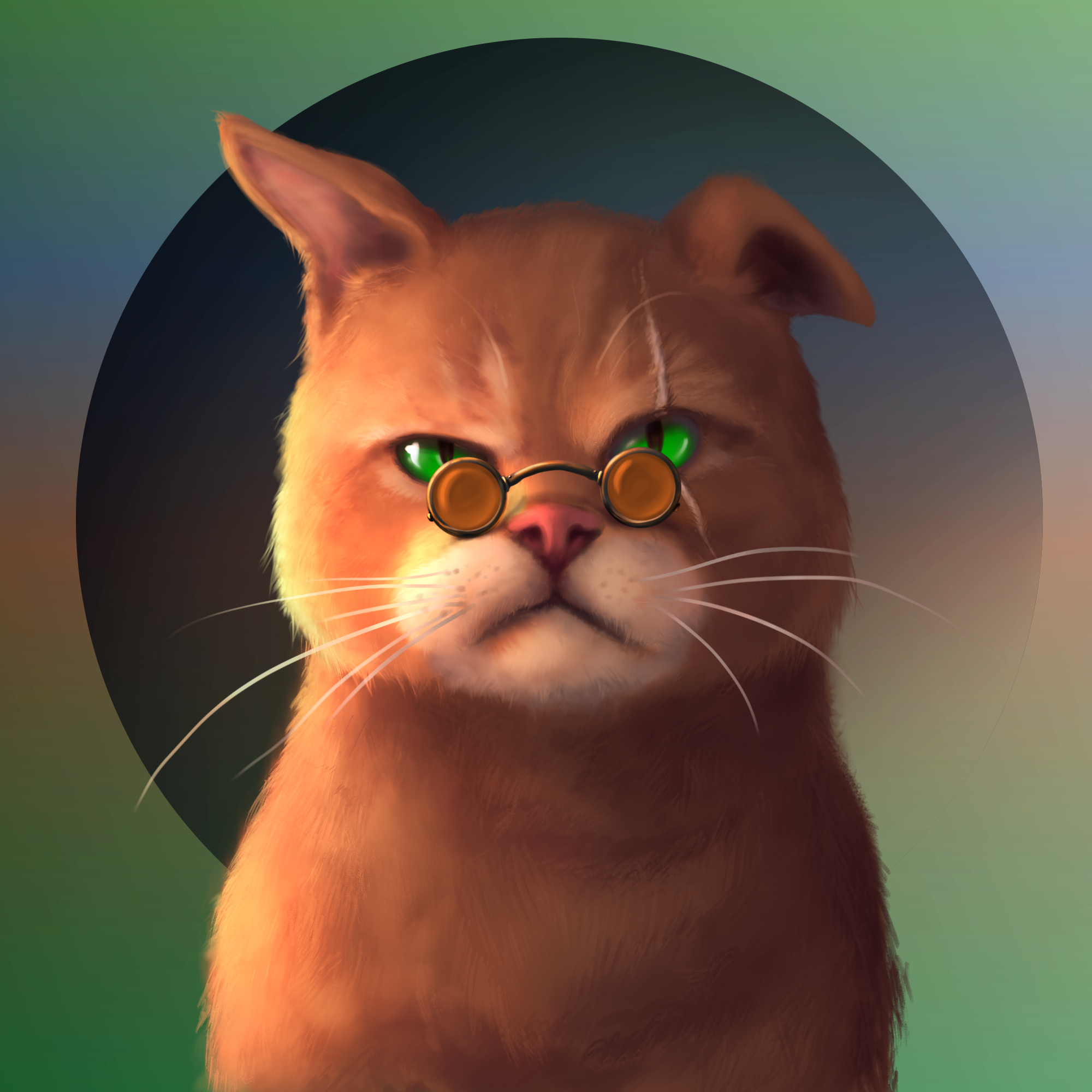 Gangsta Cat #23 static token preview
