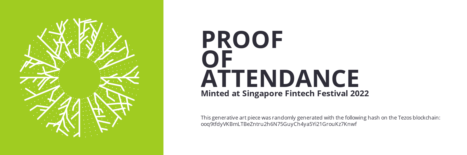 SFF2022 Proof of Attendance Token #2514 static token preview
