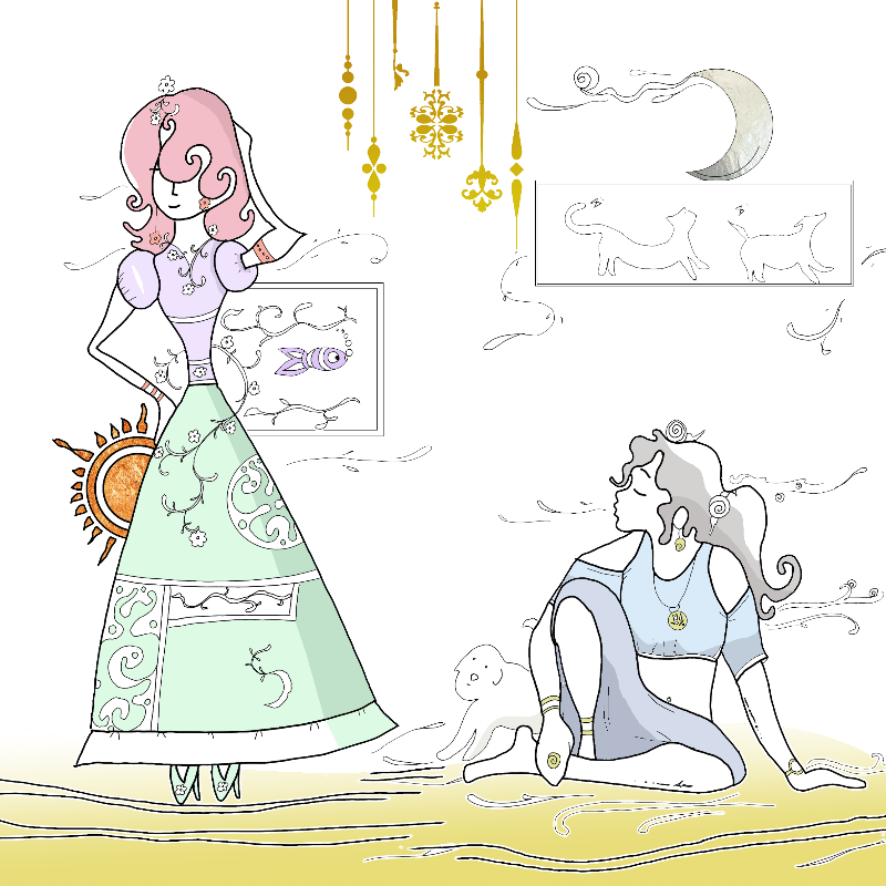 Tradition vs. Modernity among Female (II) #1 static token preview