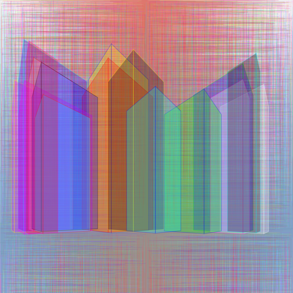 Abstract skylin #10 static token preview