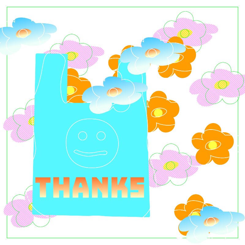 thanks bag and flowers #6 static token preview