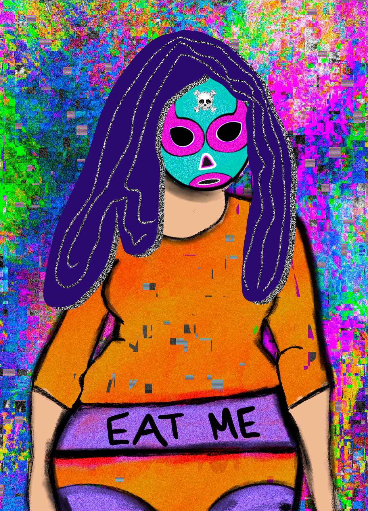NFT luchadora #20 static token preview