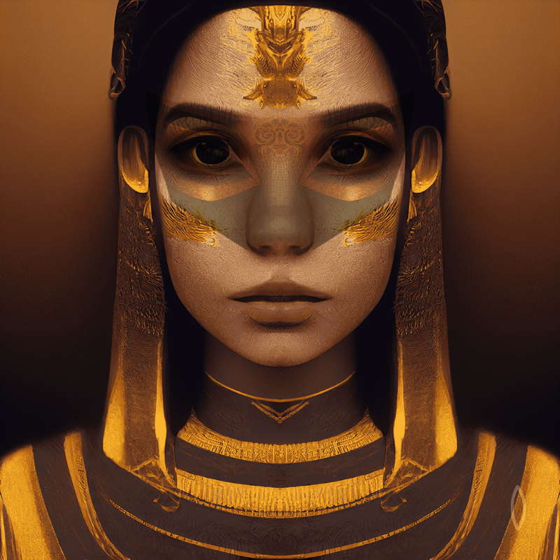 Egyptian woman #2 static token preview