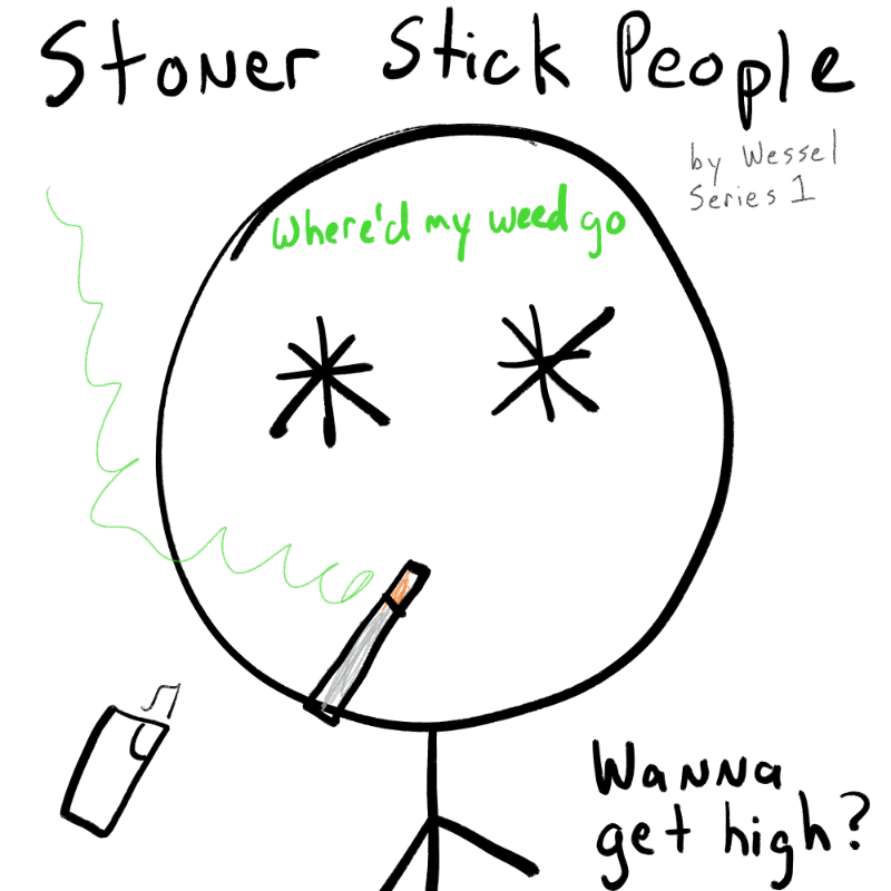 Stoner Stick People #73 static token preview