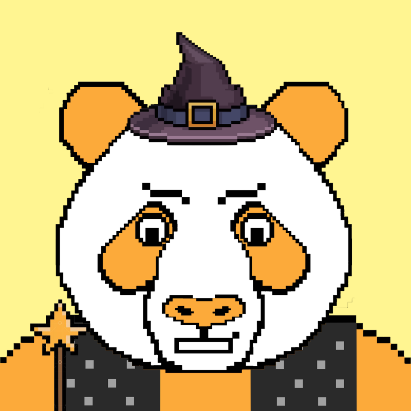 Evolving Pixel Pandas #6 static token preview