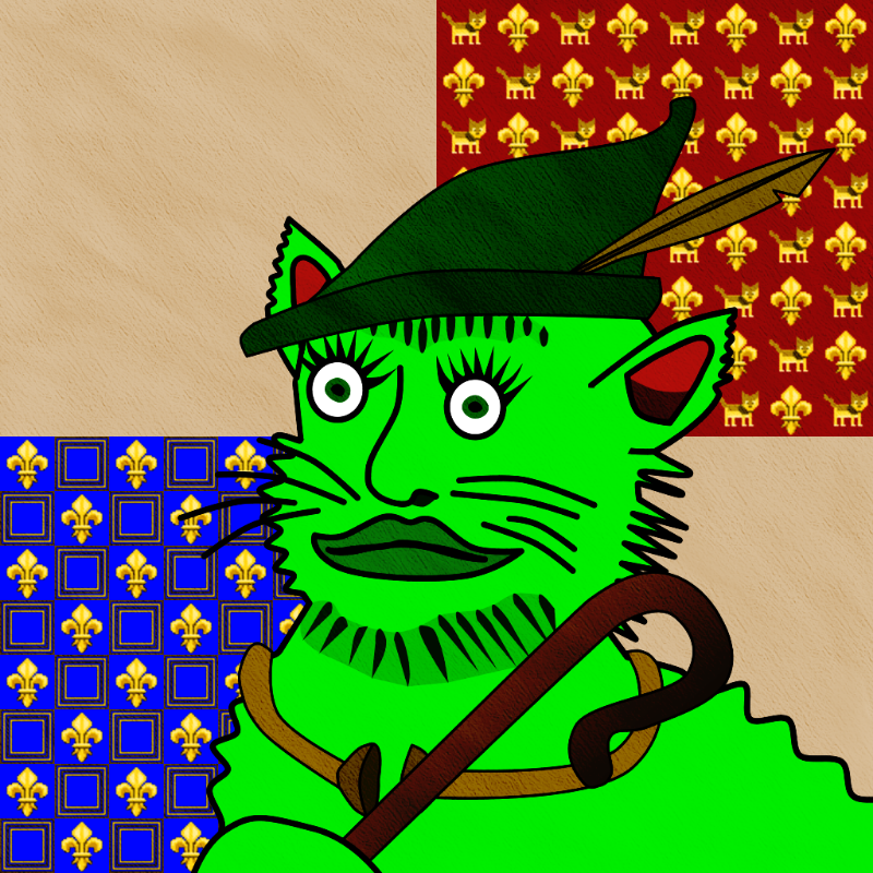 Famous Medieval Cat #9 static token preview