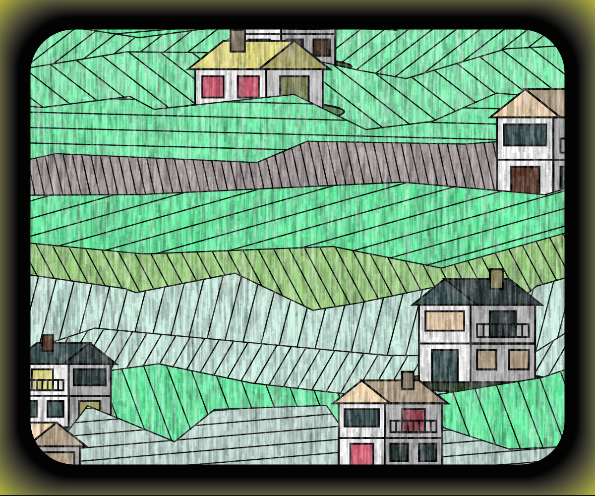 Rainy village #23 static token preview
