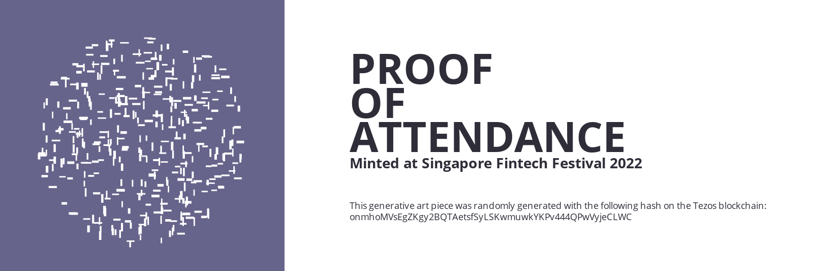 SFF2022 Proof of Attendance Token #2173 static token preview